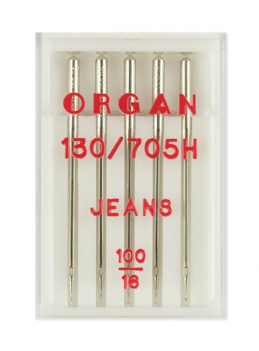  Иглы Organ для джинсы № 100, 5 шт, 130/705.100.5.H-J фото
