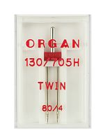  Иглы Organ двойные стандарт № 80/4.0, 130/705.80/4,0.1.H фото