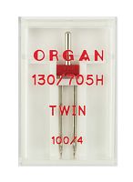  Иглы Organ двойные стандарт № 100/4.0, 130/705.100/4,0.1.H фото