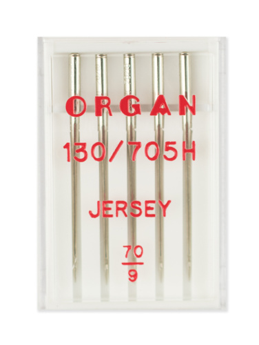  Иглы Organ джерси № 70 для вязаного трикотажа, 5 шт, 130/705.70.5.H-JR фото