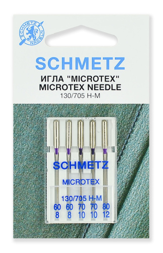  Иглы Schmetz микротекс особо острые №60 - 80, 5 шт, 2231.MA2.V4S фото