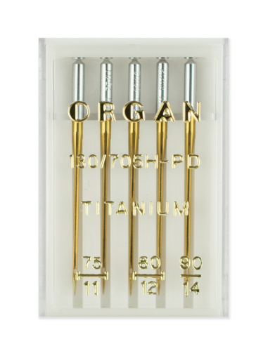  Иглы Organ титаниум № 75-90, 5 шт, 130/705.75-90.5 фото
