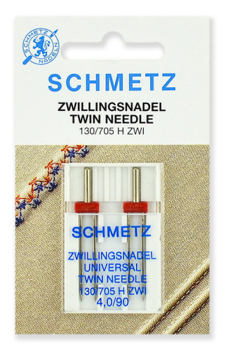  Иглы Schmetz стандартные двойные № 90/4.0, 2 шт, 7040.2.DDS фото