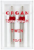  Иглы Organ двойные стандарт № 70/2.0, 2 шт, 130/705.70/2,0.2.H фото