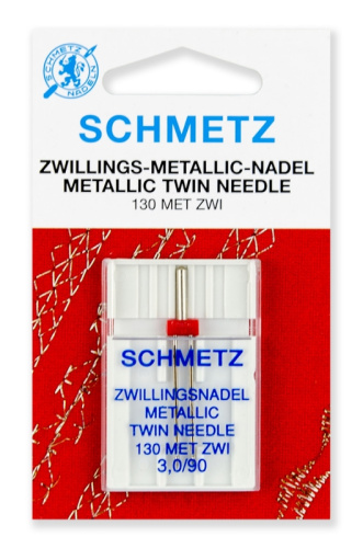  Иглы Schmetz двойные для металлизированных нитей № 90/3.0, 6430 2 SDS фото