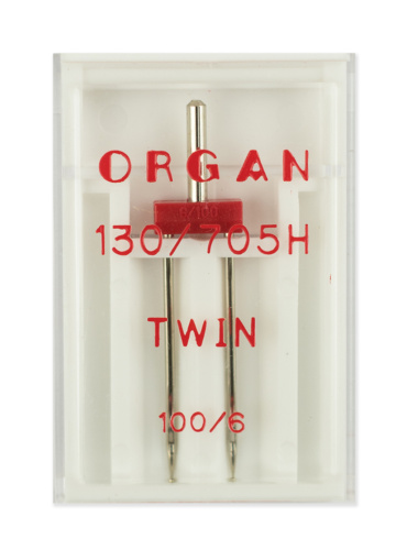  Иглы Organ двойные стандарт № 100/6.0 фото