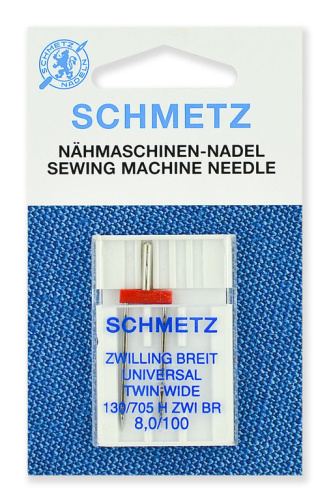  Иглы Schmetz стандартные двойные ZWI BR № 100/8.0, 7780.2.SES фото