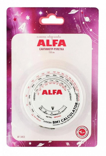  Сантиметр-рулетка Alfa биометрический, AF-3453 фото