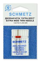  Иглы Schmetz стандартные двойные ZWI BR № 100/6.0, 7760.2.SES фото