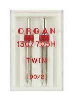  Иглы Organ двойные стандарт № 90/2.0, 2 шт, 130/705.90/2,0.2.H фото