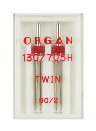 Иглы Organ двойные стандарт № 90/2.0, 2 шт, 130/705.90/2,0.2.H фото