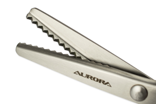  Ножницы Aurora зиг-заг шаг зубчика 5 мм 23 см, AU 489 A фото фото 4