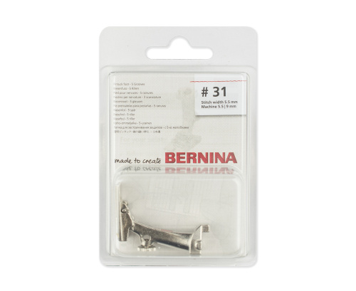  Лапка Bernina для защипов 5 желобков № 31, 008 471 72 00 фото фото 3