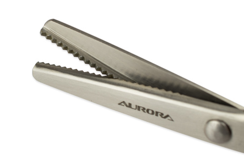  Ножницы Aurora зиг-заг шаг зубчика 3,5 мм 23 см, AU 491 фото фото 4