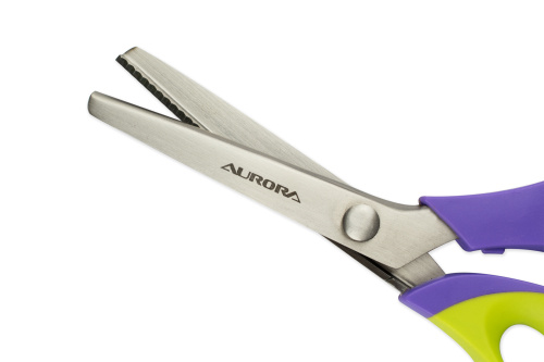  Ножницы Aurora зиг-заг, шаг зубчика 3,5 мм 23 см, AU 495 фото фото 2