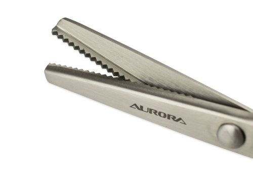  Ножницы Aurora зиг-заг, шаг зубчика 3,5 мм 23 см, AU 495 фото фото 4