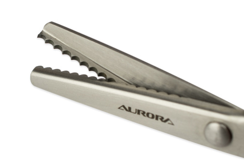  Ножницы Aurora зиг-заг "Волна" шаг зубчика 7 мм 23 см, AU 490 фото фото 4