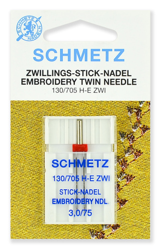  Иглы Schmetz вышивальные двойные № 75/3.0, 7230.EB2.SMS фото