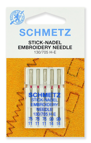  Иглы Schmetz для вышивки №75 - 90, 5 шт, 2270.EB2.V3S фото
