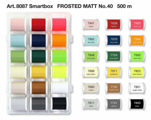  Набор ниток Madeira Frosted Matt №40 (18 x 500 м), 8087 фото фото 2