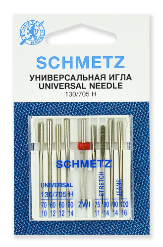  Иглы Schmetz комбинированные №70 - 100, 9 шт, 2215.2.KNS фото